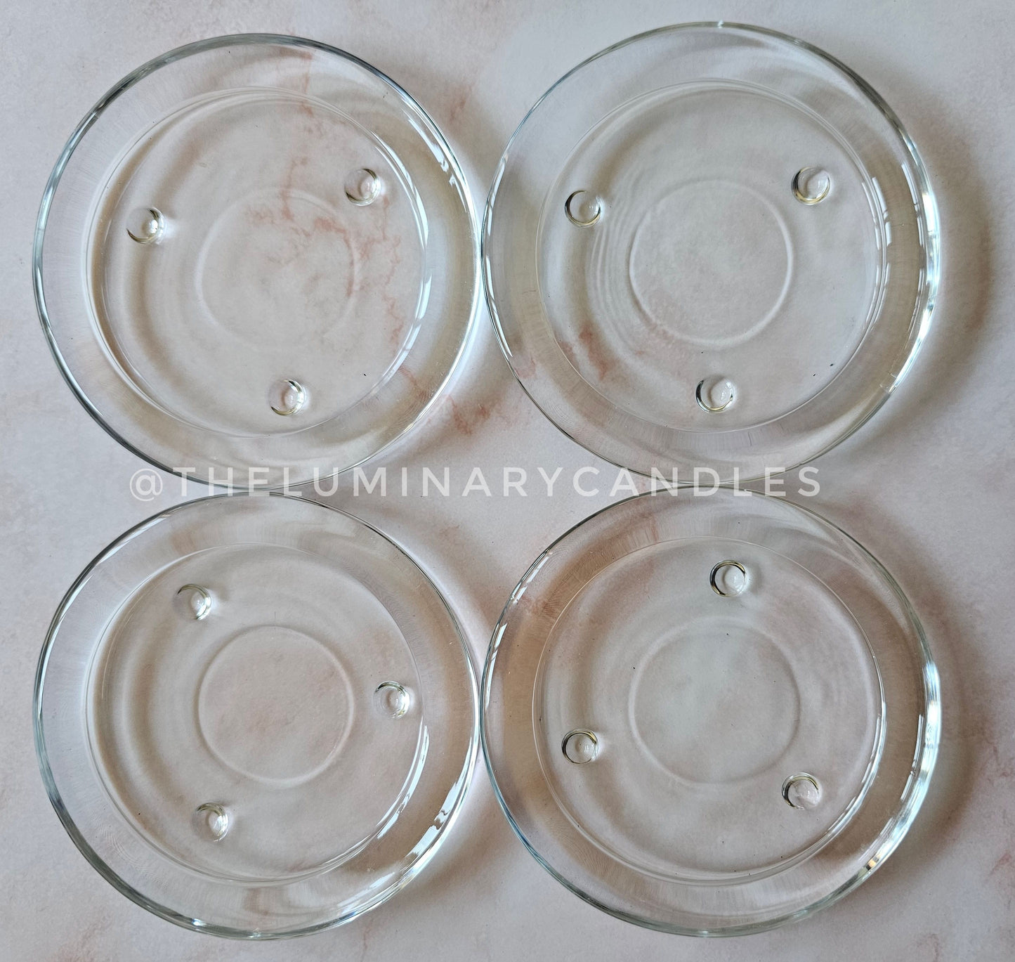 Candle Tray - Glass clear