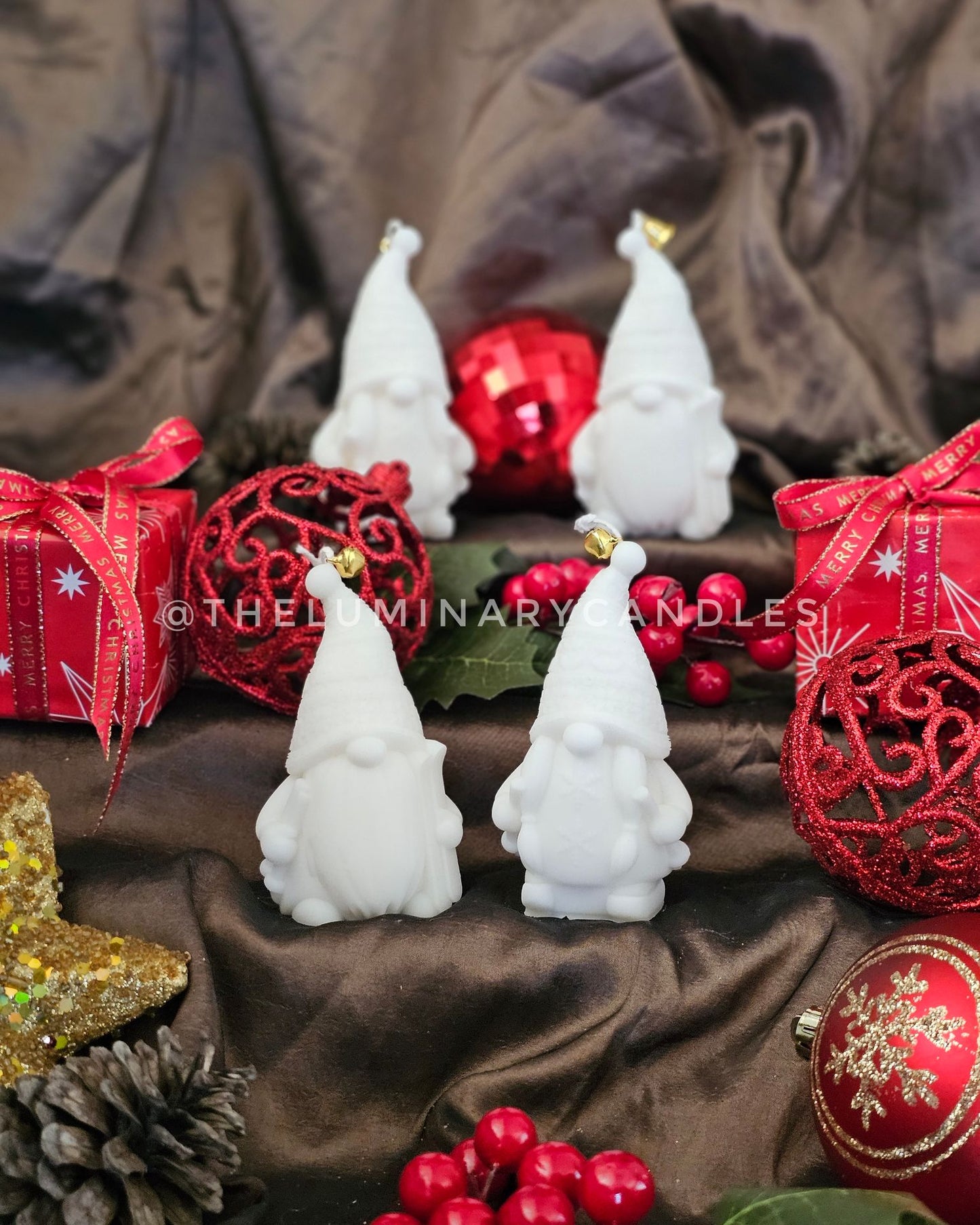 Skiing Santa Gnomes