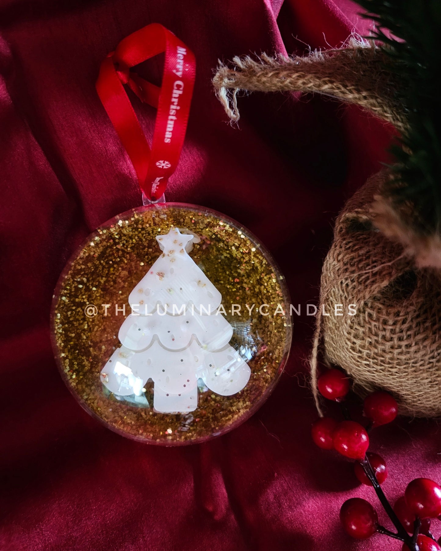 Christmas Glitter Bauble - Tree