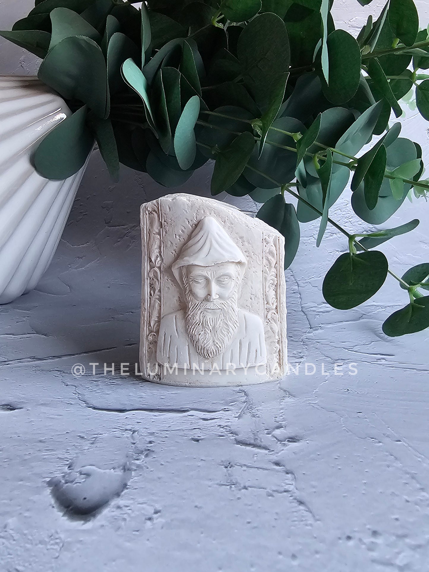 Saint Charbel tea light holder