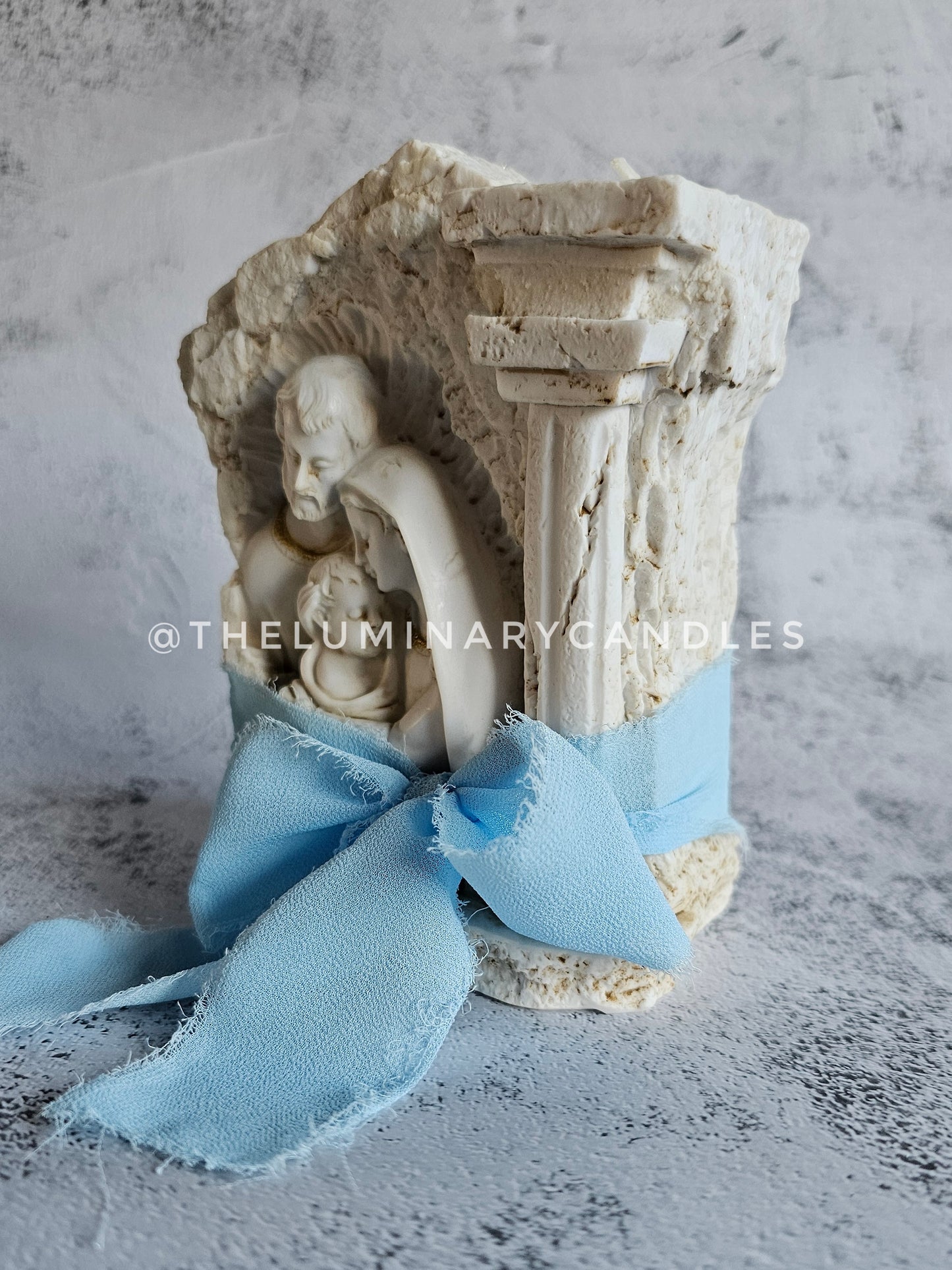 Holy Family Tea Light Candle Holder