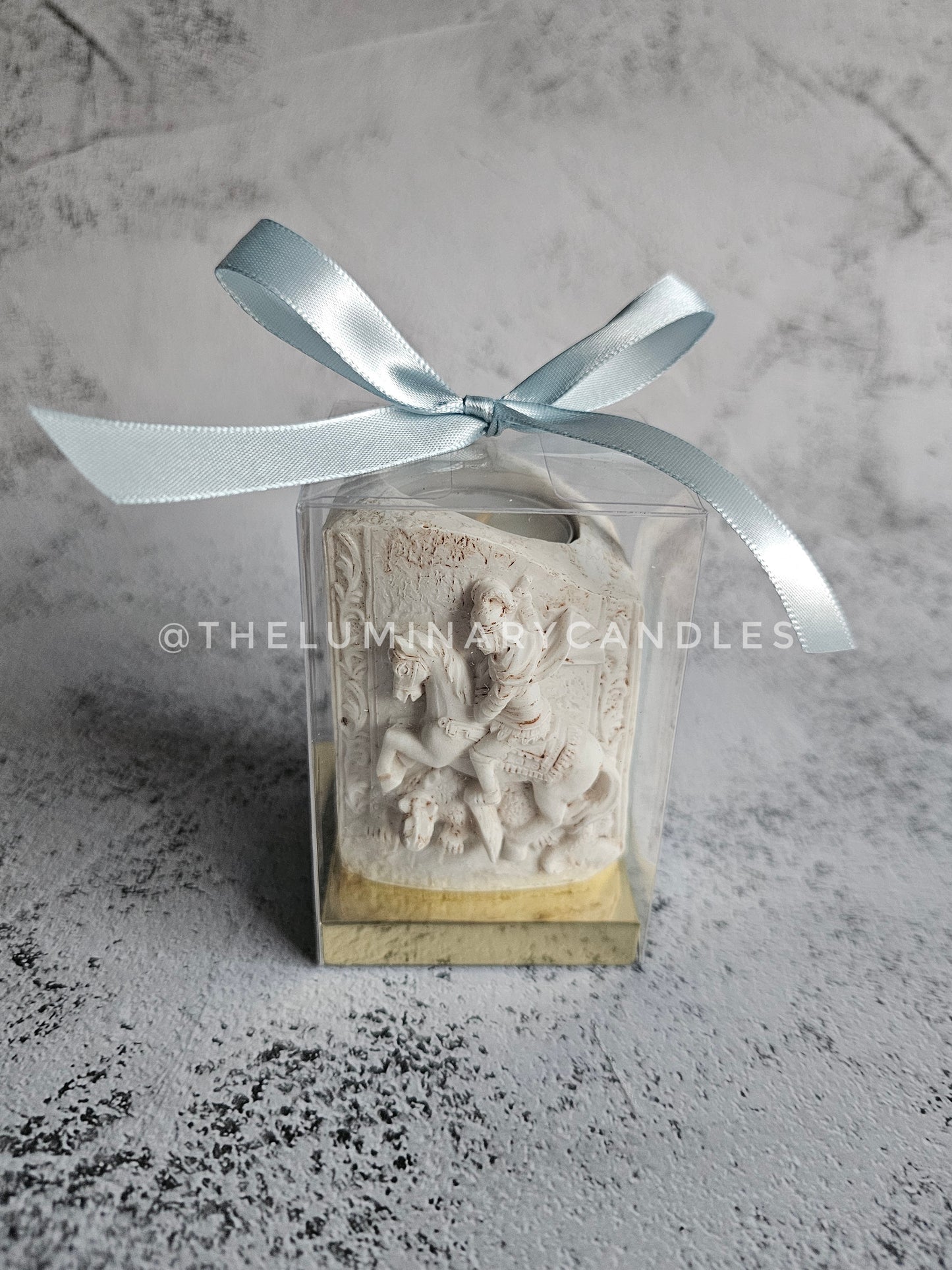 Saint George tea light holder