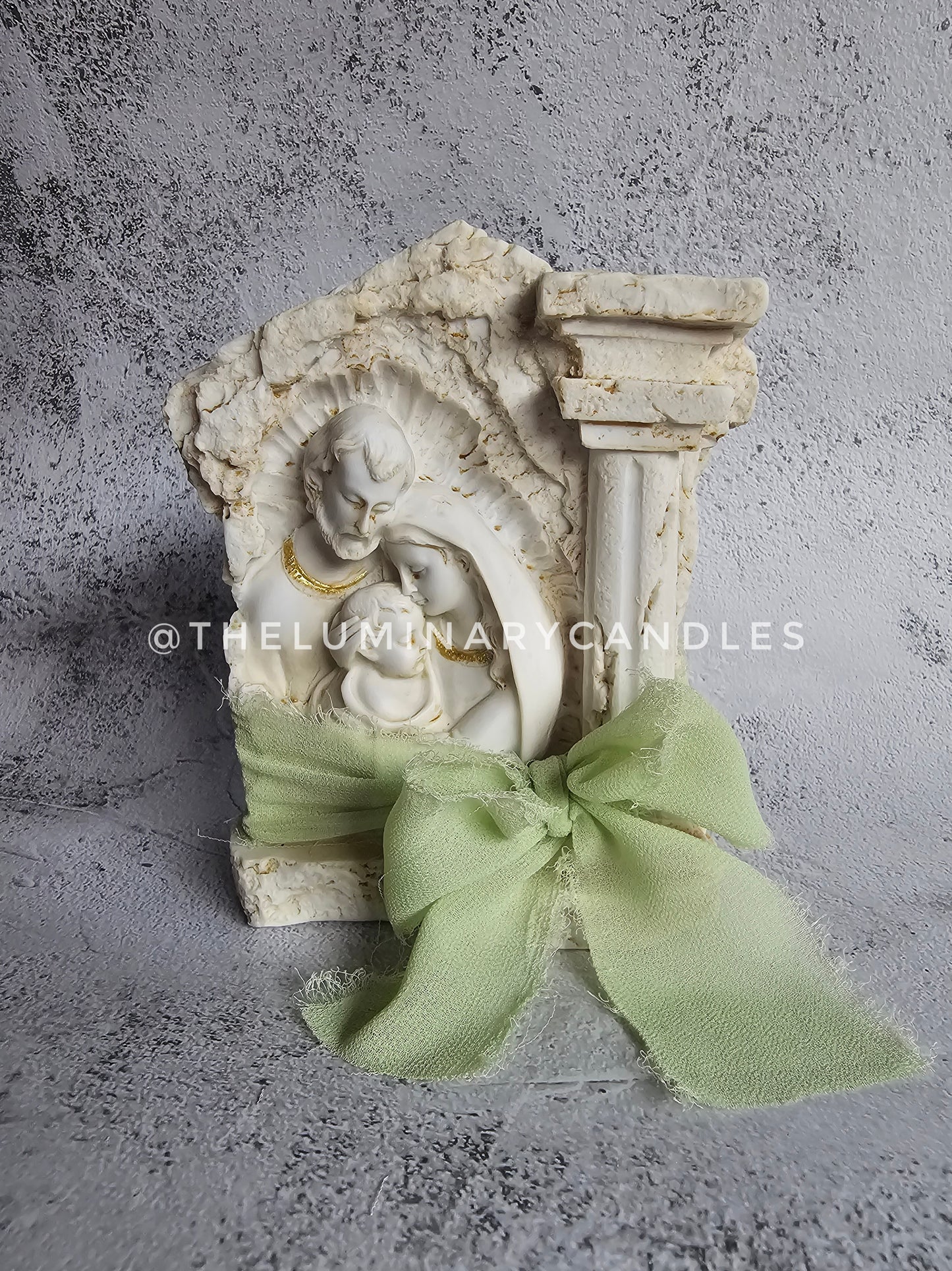 Holy Family Tea Light Candle Holder