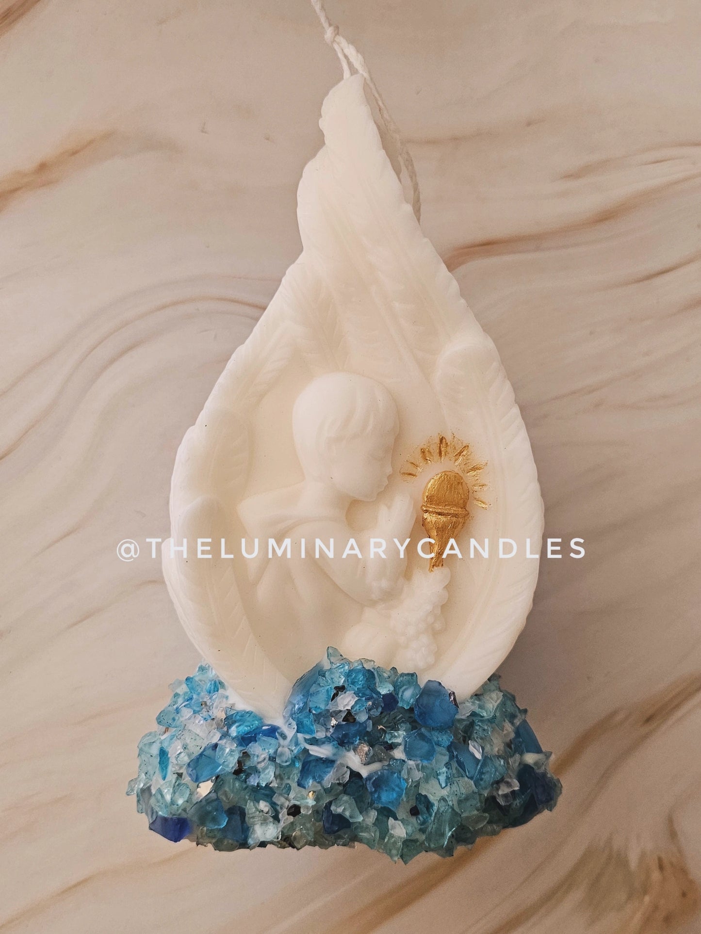 Custom Crystal Candy Holy Communion Wings - Boy