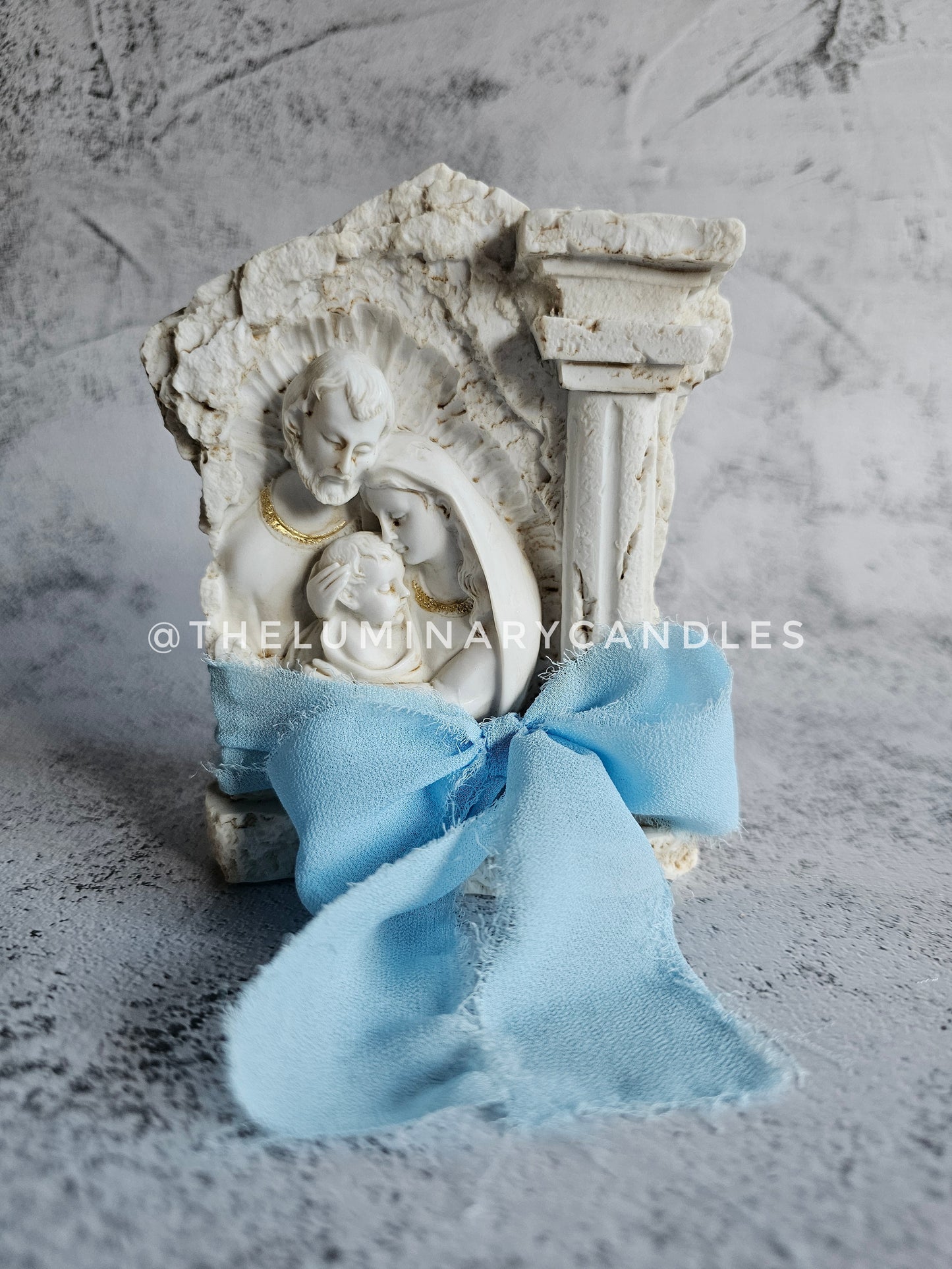 Holy Family Tea Light Candle Holder