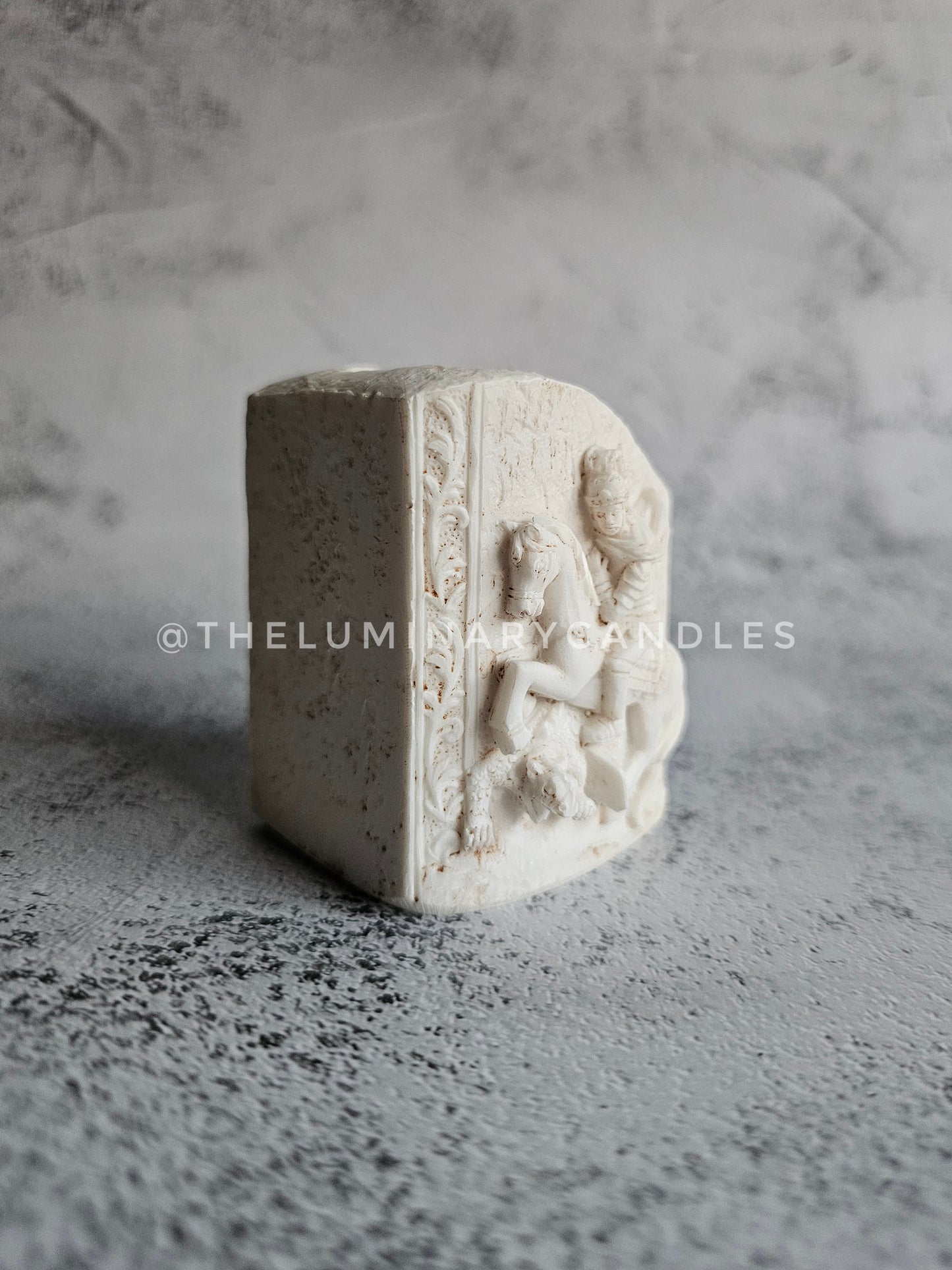 Saint George tea light holder