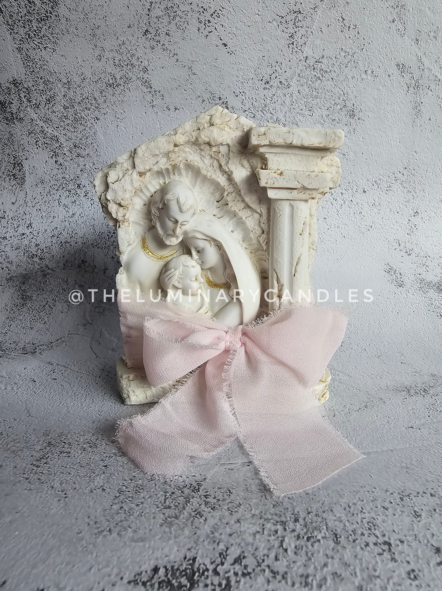 Holy Family Tea Light Candle Holder
