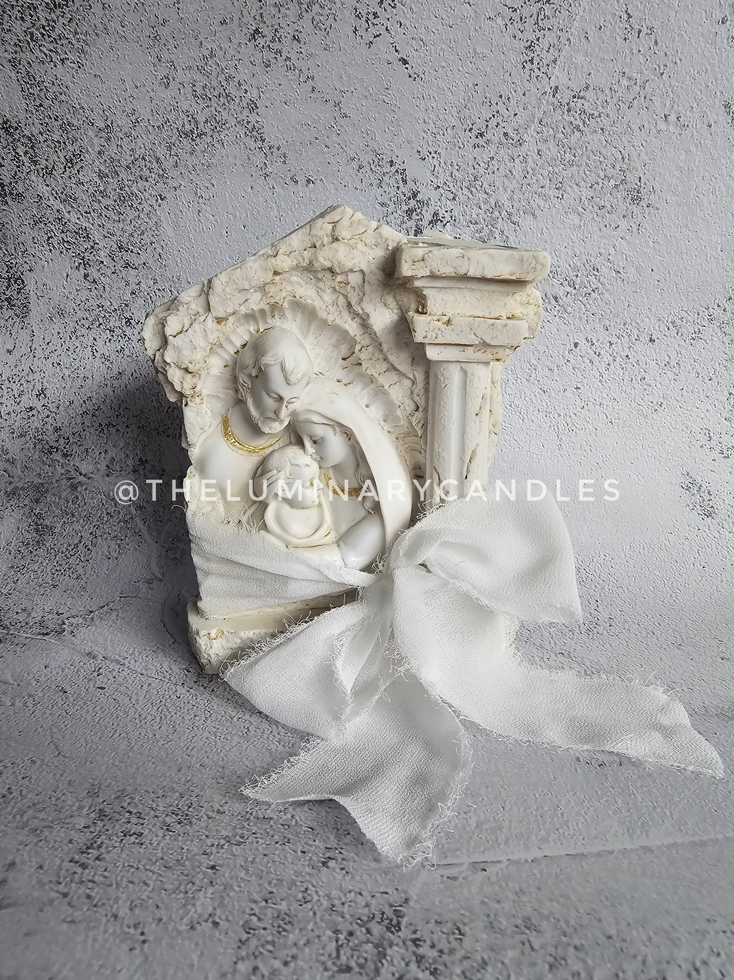Holy Family Tea Light Candle Holder