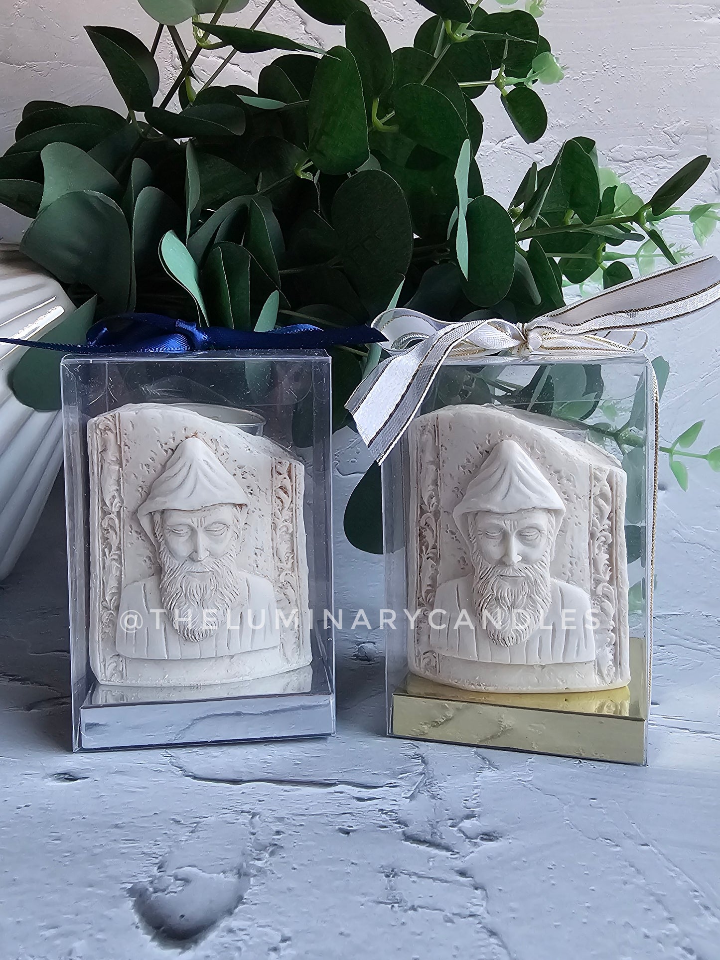 Saint Charbel tea light holder