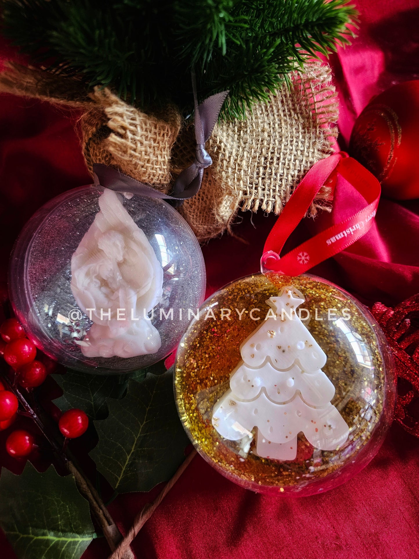 Christmas Glitter Bauble - Tree