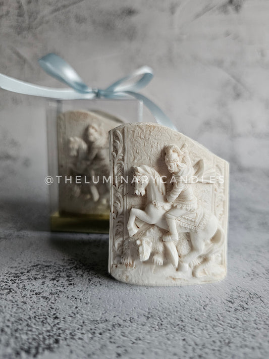 Saint George tea light holder