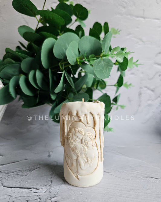 Holy Family tea light holder