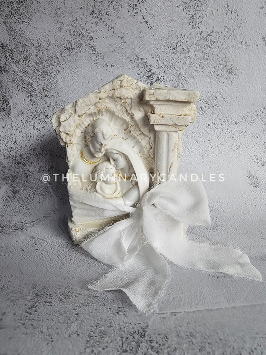 Holy Family Tea Light Candle Holder